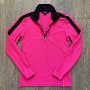Lauren Ralph Lauren Active Women's S Pink 1/4 Zip Top